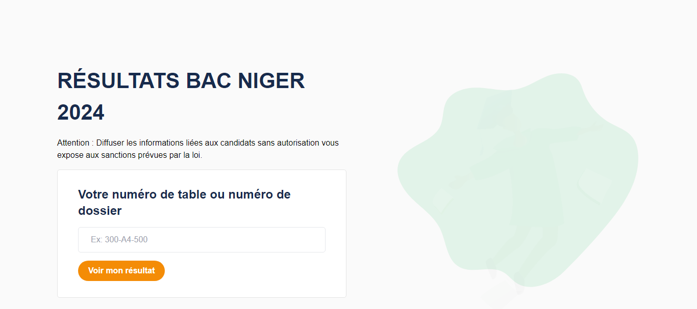 Résultats du BAC Niger 2024